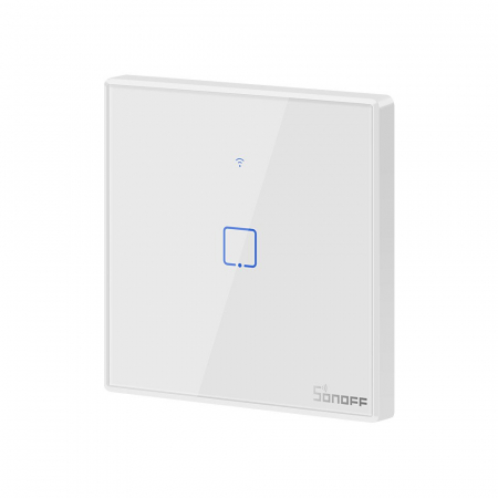 Intrerupator Smart  cu Touch WiFi + RF 433 Sonoff T2EU1C TX, (1 canal) [2]
