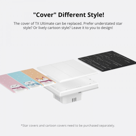 Intrerupator Smart Sonoff T5-3C-86 WiF cu Full Touch (3 canale), Lumina LED 15A/3600W [5]