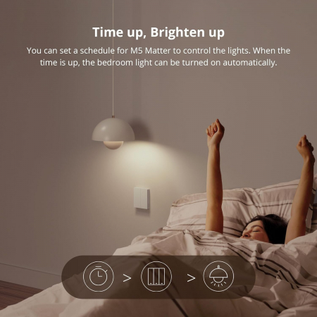 Intrerupator Smart Sonoff M5-3C-80W, WiFi, 6A, Matter, 3 canale [6]