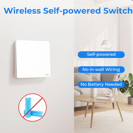 Intrerupator Wifi Kinetic Rovo 305-1CH-W, 1 canal, IP67, RF 433MHz, cu revenire [1]