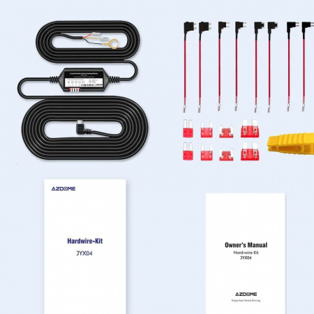 Kit cablu alimentare si monitorizare miscare pentru AZDOME JYX04 pentru modele M300 & M300S, 12/24V To 5V/3A, Micro USB [7]