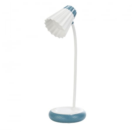Casa si Gospodarie - Lampa de birou LED Home H-612, Acumulator 1200mAh, Control touch, 3 moduri, Incarcare USB, 3W - Albastru