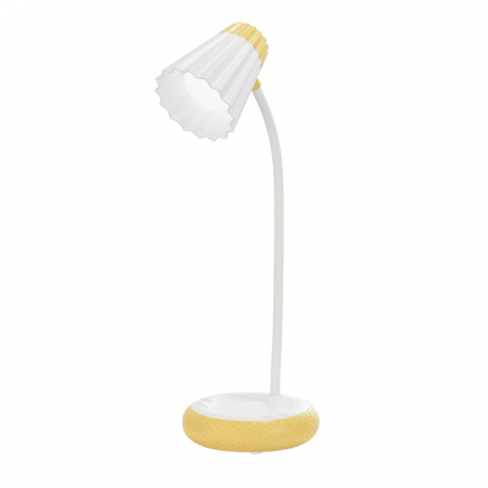 Casa si Gospodarie - Lampa de birou LED Home H-612, Acumulator 1200mAh, Control touch, 3 moduri, Incarcare USB, 3W - Galben