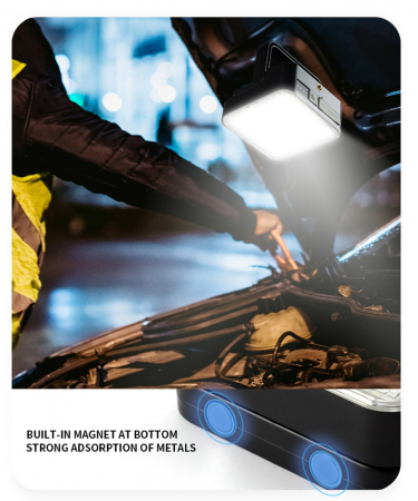 Lampa LED cu panou solar Superfire FS38, Pentru Camping, 600 lm, incarcare USB, 4 moduri, prindere magnetica [2]