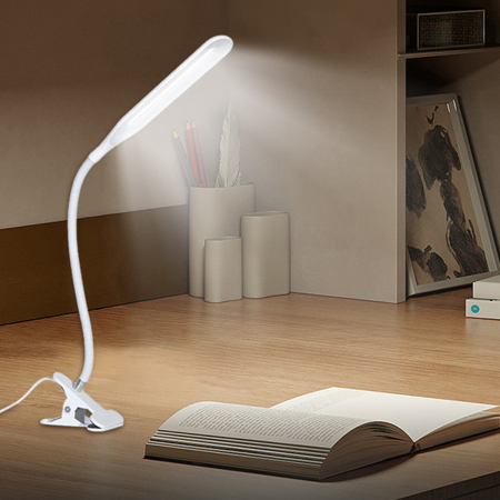 Lampa LED Home DK-6500, cu clema de prindere, brat flexibil, Alimentare USB, Lumina alba, 5W [3]