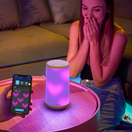 Lampa LED Govee Aura Smart H6052 RGBWW, Wifi, Alexa, Google Assistant, Sincronizare muzica [3]