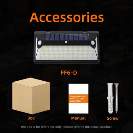 Lampa solara de perete Superfire FF6-D, 72W LED, 360leduri,3 moduri, incarcare solara si senzor de miscare [6]