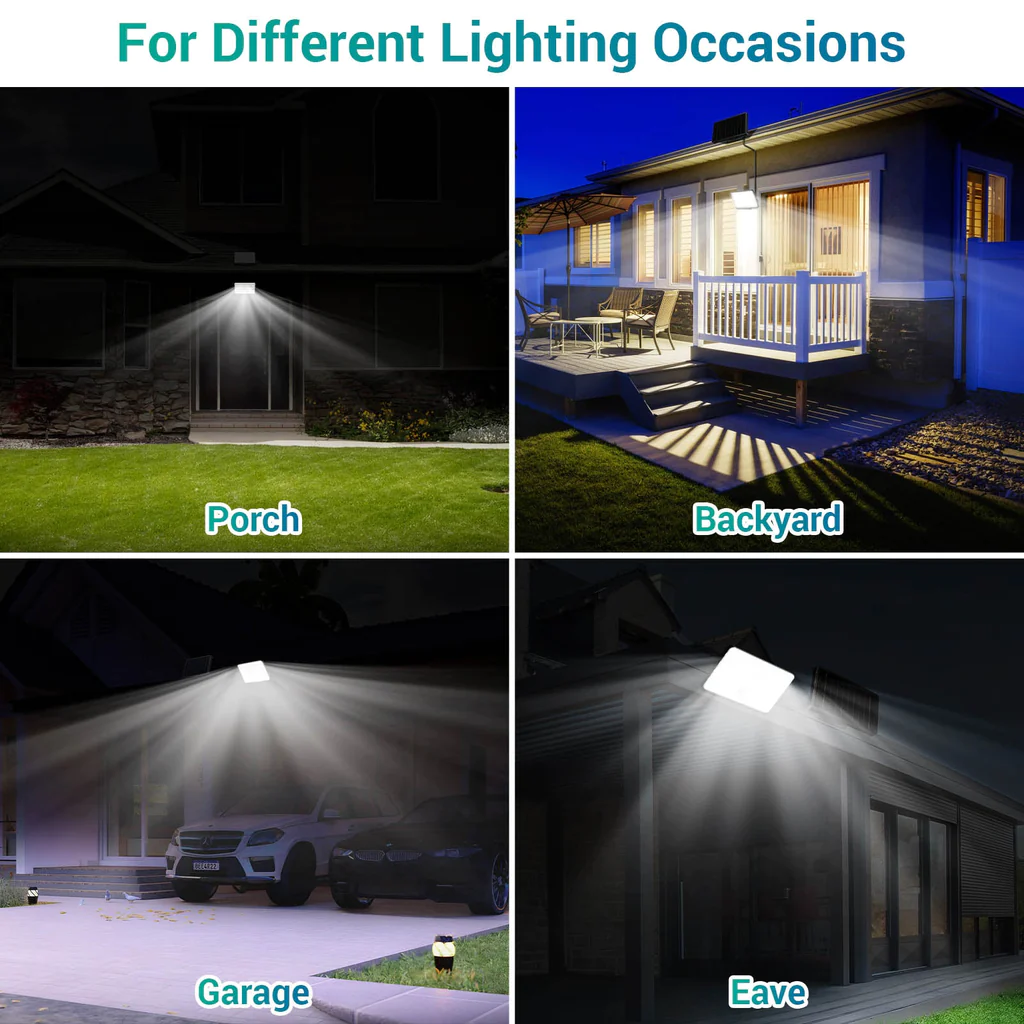 Lampa solara de perete Ustellar LED UT88269, 2500lm, Telecomanda,  3 moduri, senzor de miscare [7]