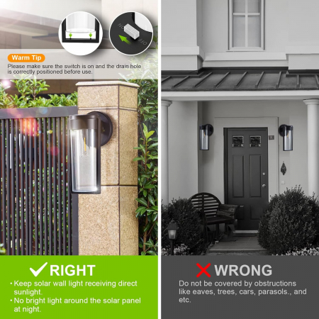 Set 2 lampi solare LED Rovo XHL-651, lumina alb cald [5]