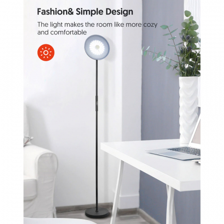 Lampadar LED Smart Teckin FL41, Bluetooth, 30W, 2500LM, 3 culori de temperatura, control aplicatie [3]