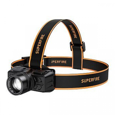 Lanterna LED pentru cap Supfire HL50, USB, 300lm, 200m, incarcare USB [0]
