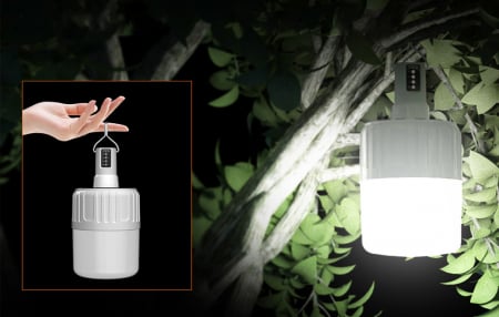 Lampa LED cu panou solar Superfire T26-S, Pentru Camping, 500 lm, incarcare USB, 3 moduri [3]