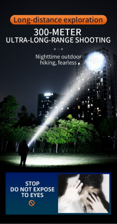 Lanterna LED Superfire L22, 5000lm, 300M, 60W, IP44 [3]