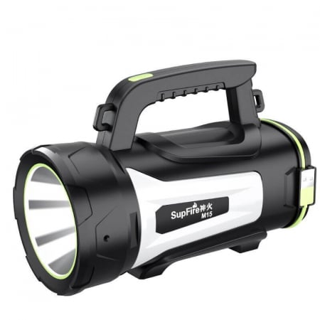 Lanterna LED Superfire M15, USB, 550lm, 400m, PowerBank, incarcare USB, 6000mAh, lumina rosie [4]