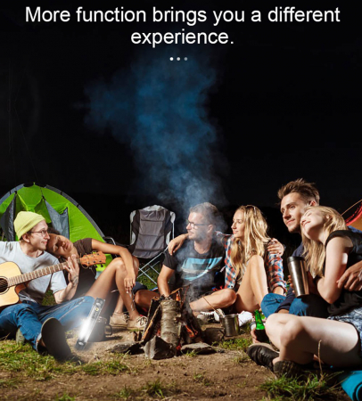 Lanterna LED SupFire T3, Pentru Camping, lumina anti insecte, 3600 mAh, 6 moduri, IP46, incarcare USB, functie Powerbank [8]
