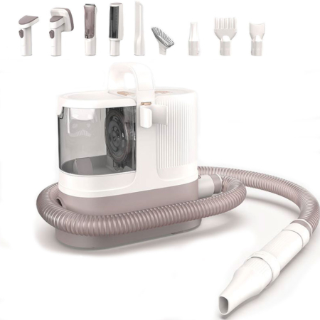 Masina De Tuns Animale cu Aspirare 9 in 1 Rovotec AllClean, Functie uscator, Caini, Pisici, Functie uscare, Aspirator animale si textile, 3 setari de aspirare [14]