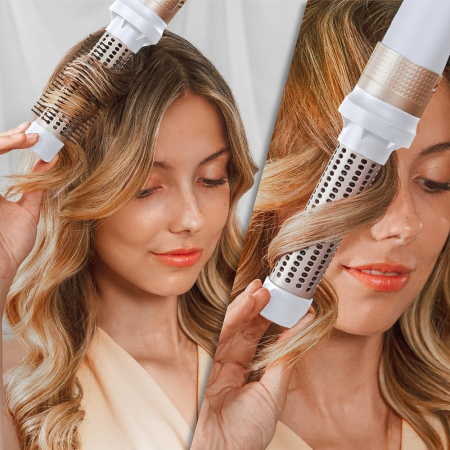 Ondulator Multistyler Cecotec Bamba CeramicCare 14 in 1 AirGlam, placa de indreptat si ondulator cu tehnologia Coanda, Uscator 110000 rpm, 1400 W [12]