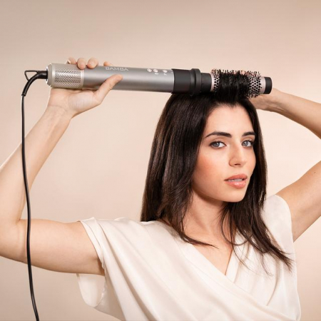 Ondulator Multistyler Cecotec Bamba CeramicCare AirGlam 8 in 1, placa de indreptat si ondulator cu tehnologia Coanda, Uscator 110000 rpm, 1400 W - Gri [11]