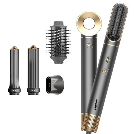 Ondulator Multistyler Rovotec 802A, 6 in 1, Tehnologie Coanda, Uscator Profesional, 1300 W, 3 Trepte de viteza, 4 Trepte de temperatura [6]