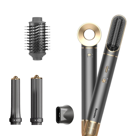 Ondulator Multistyler Rovotec 802A, 6 in 1, Tehnologie Coanda, Uscator Profesional, 1300 W, 3 Trepte de viteza, 4 Trepte de temperatura [1]