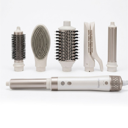 Ingrijire Par - Ondulator Multistyler Rovotec Airflow Premium, 7 in 1, Tehnologie Coanda, Uscator Profesional, Indreptare par, 1500 W, 2 Trepte de viteza, 3 Trepte de temperatura