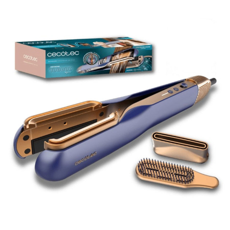 Placa de indreptat parul cu aer, Cecotec RitualCare Air Lisse 2in1, uscator, 106000 rpm, plasma, ceramica si cheratina, fanta de inalta presiune, aer rece [0]