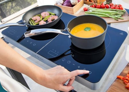 Plita cu inductie 2 zone Cecotec Full Magma Double, 3500W, Touch control, 10 niveluri [4]