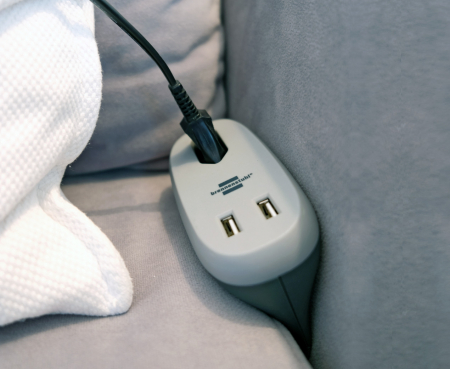 Prelungitor Brennenstuhl Estilo 1 priza, 2xUSB, pentru canapea/pat [9]