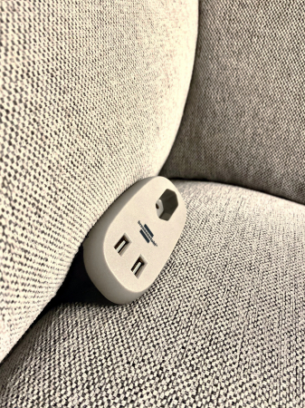 Prelungitor Brennenstuhl Estilo 1 priza, 2xUSB, pentru canapea/pat [8]