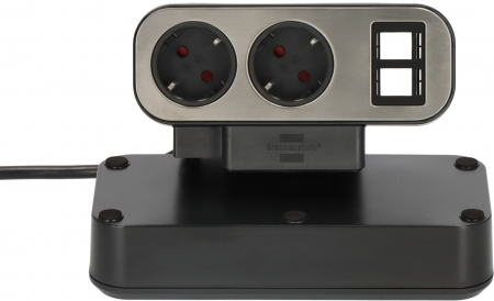 Prelungitor pentru birou Brennenstuhl estilo Duplex Desktop, 10 prize, 2X Module Keystone, 2m [1]