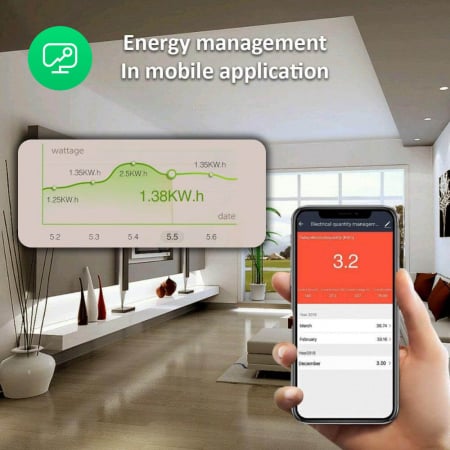 Prelungitor Smart Nous A5, Wifi, 15W. 3.1A [7]