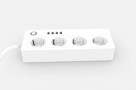 Prelungitor Smart Rovo A26, Wifi, 16A, 4 Prize Individuale, 4 USB Tuya, Alexa, Google Assistant, [9]