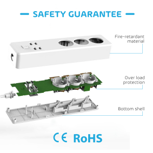 Prelungitor smart WiFi Meross MSS42E, 3 Prize, 4 x USB, Cablu 1.8m, Alexa, Google Assistant [2]