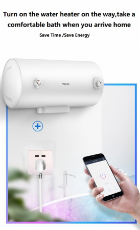 Priza inteligenta WiFi incastrata Rovo PW801E, 16A, 2X USB [15]