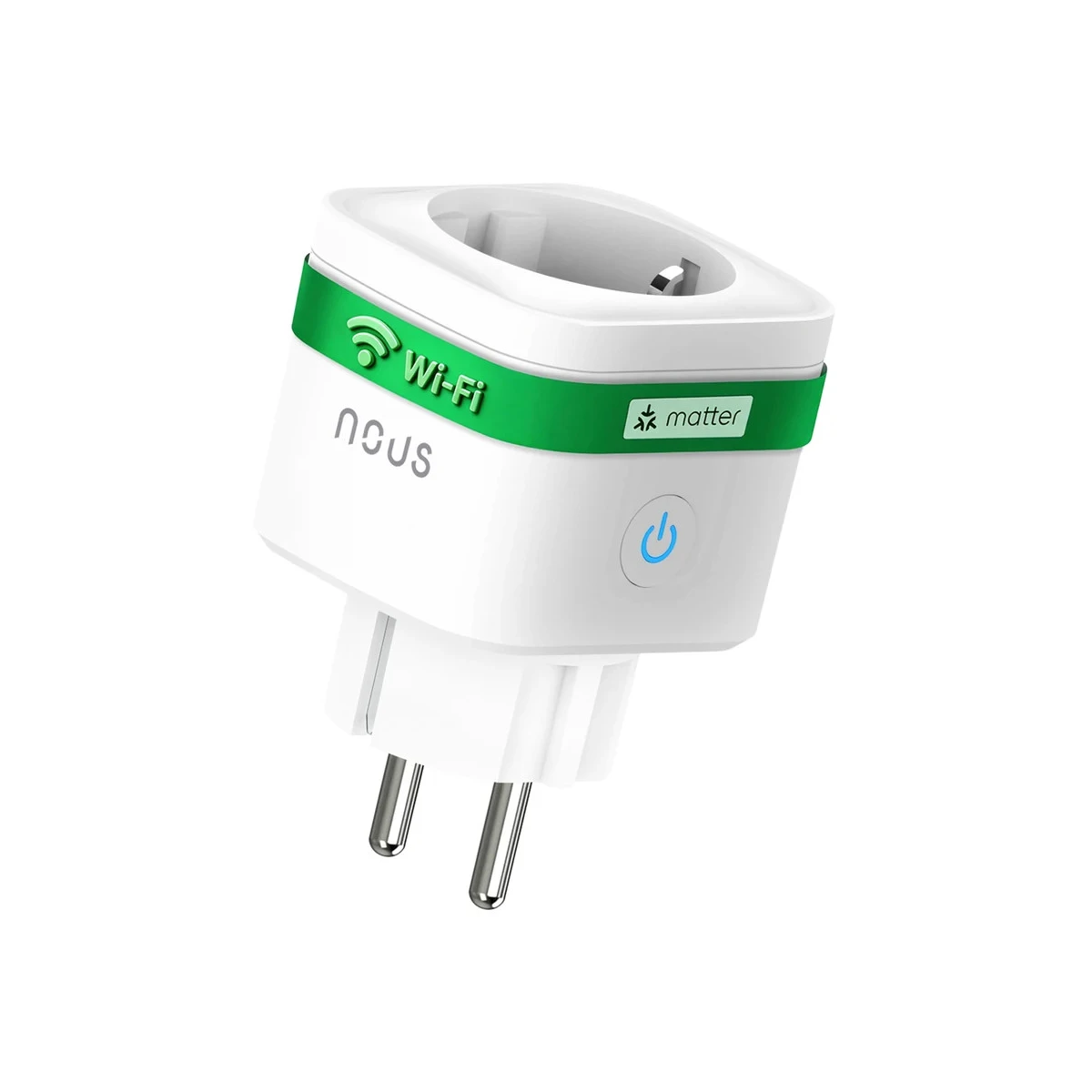 Produse Smart - Priza SMART NOUS A7M Matter, Wi-Fi, 16A, 3680W, monitorizare consum energie, compatibila Apple Home, Alexa, Google Assistant, SmartThings