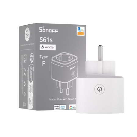 Priza Smart WiFi Sonoff S61STPF, 16A control Smartphone, Matter [2]