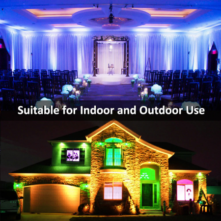 Proiector de podea LED RGB Novostella, Telecomanda , 100W, Exterior IP66 waterproof [5]