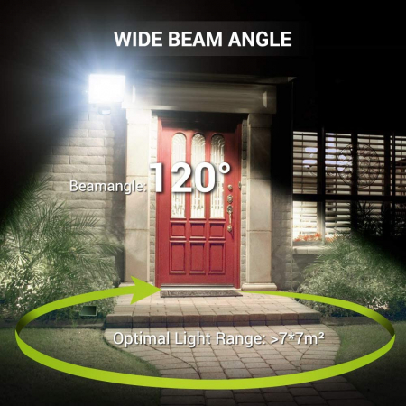 Proiector LED cu senzor de miscare MustWin 50W, 70 Leduri [2]