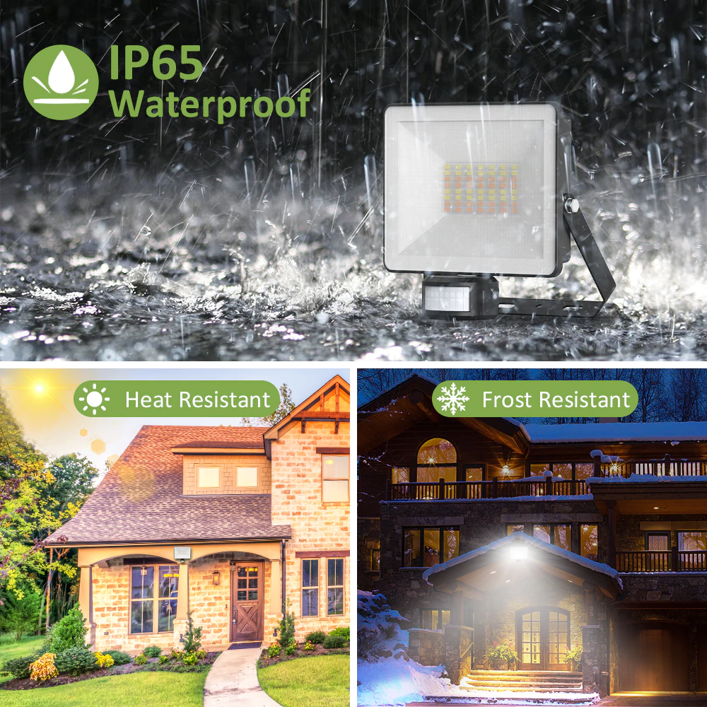 Proiector LED cu senzor de miscare Novostella 30W, Smart, 3000lm, Wifi, 56 Leduri, Dimabil, IP65 [7]