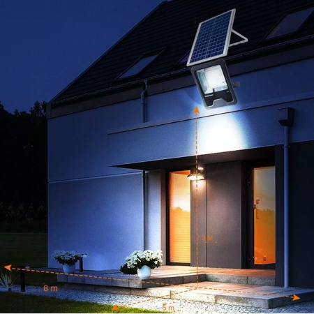 Proiector LED Superfire FF1-C, Panou solar, Senzor Lumina, 86W, 880lm, 15000mAh, Telecomanda [2]
