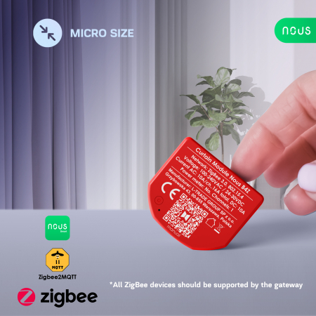 Releu inteligent pentru perdele si draperii Nous B4Z ZigBee, 1 canal [4]
