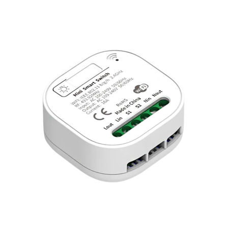 Releu Rovo 305JS-WIFI Kinetic, 1 canal, 10A, WiFi + RF433, Tuya [2]