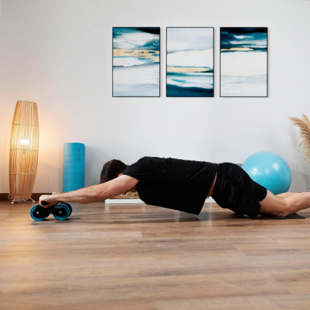 Roata abdominala cu revenire Cecotec Drumfit AB Fit, covoras antialunecare inclus [4]