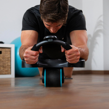 Roata abdominala cu revenire si suport pentru cot Cecotec Drumfit AB Fit Pro, covoras antialunecare inclus [4]