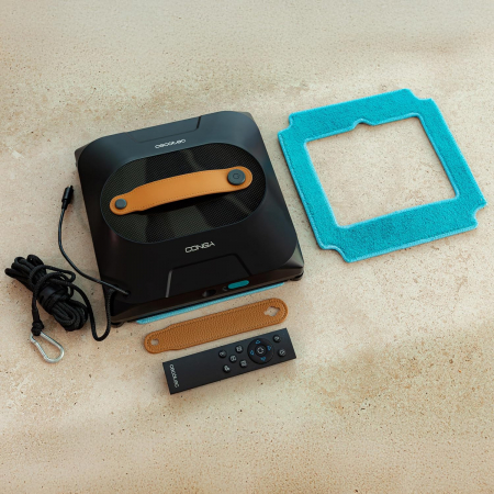 Robot curatare geamuri Cecotec Conga WinDroid 1390 DoubleSpray Connected, Pulverizare subla, Control Aplicatie , Telecomanda, 8 moduri de curatare [3]