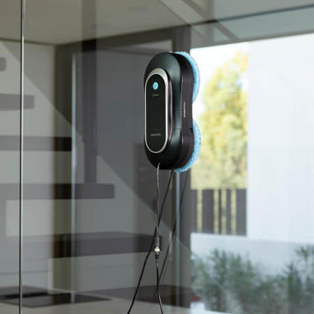 Robot curatare geamuri cu pulverizator Cecotec Windroid 1090 Double Spray, Smart, 3 in 1, Control aplicatie, Telecomanda, 12 mopuri incluse [12]