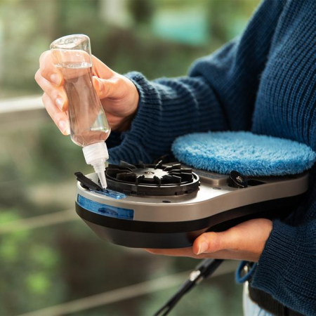 Robot curatare geamuri cu pulverizator Cecotec Windroid W10 DoubleSpray, 3 in 1, 4 moduri, Control telecomanda si aplicatie, 12 mopuri incluse [9]