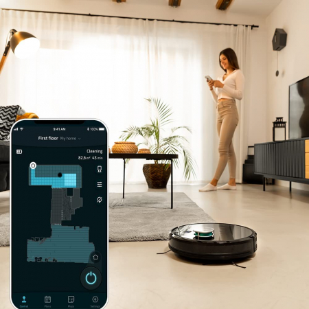 Robot de aspirare Conga Eternal Max Ultimate, 4 in 1, 3000 Pa, Laser, Autonomie 110 minute, Rezervor lichide si praf, Functie mop, filtru suplimentar [6]