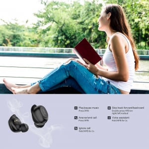 Casti audio In-Ear QCY T9S TW, Bluetooth 5.0,  TWS, True Wireless [5]