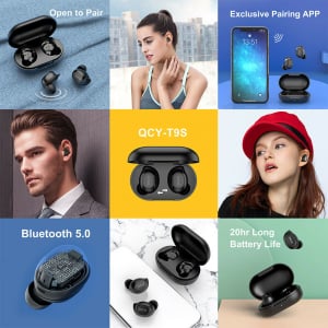 Casti audio In-Ear QCY T9S TW, Bluetooth 5.0,  TWS, True Wireless [6]